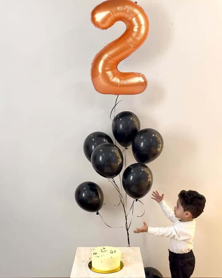 Orange Number 7 Balloon - 40 Inch Giant Foil Balloon for 7th Birthday Party Decorations
