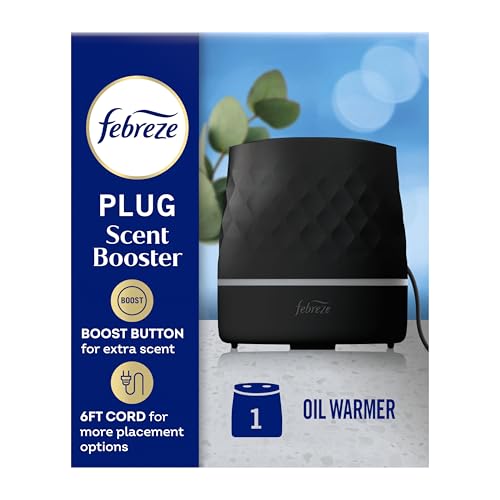 Plug-In Oil Diffuser Air Freshener Starter Kit with Scent Booster - Black