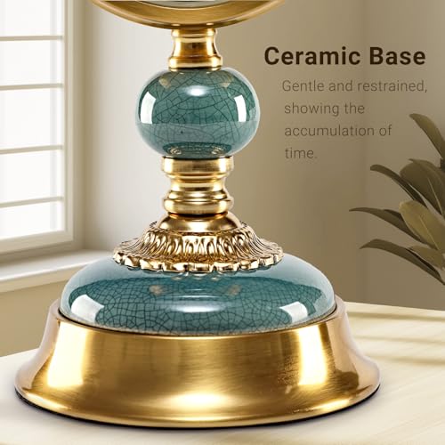 6-Inch Vintage Mantel Clock, Antique Retro Desk Clock with Silent Quartz