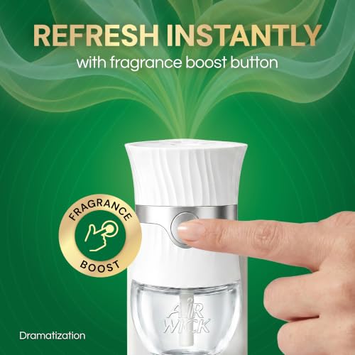 Air Wick Plug-In Scented Oil Diffuser Pack of 2 - Advanced Fragrance Tech, 1 Fl Oz