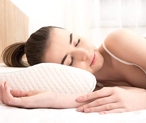 Ergonomic Memory Foam Pillow for Neck Pain Relief - Firm Queen Size