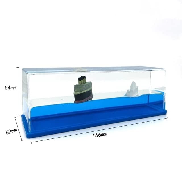 Titanic Cruise Fluid Hourglass Decor - Nautical Desk Ornament Gift