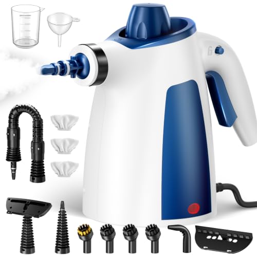 Handheld Steam Cleaner, 230°F Pressurized Steamer with 14 Accessories