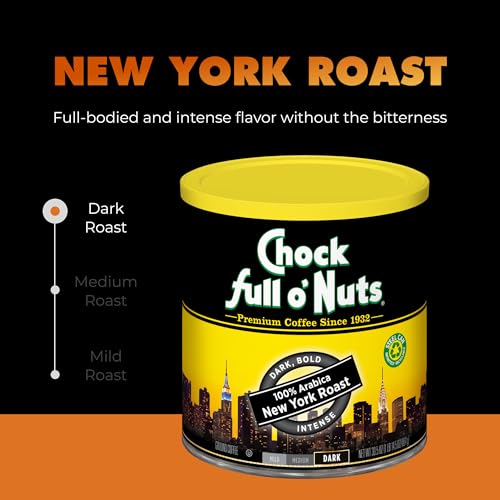 New York Roast Dark Roast Ground Coffee - 30.5 oz Recyclable Steel Can