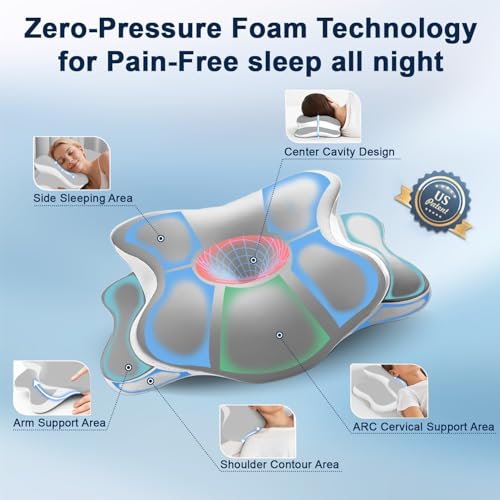 Orthopedic Memory Foam Pillow for Neck Pain & Snoring Relief