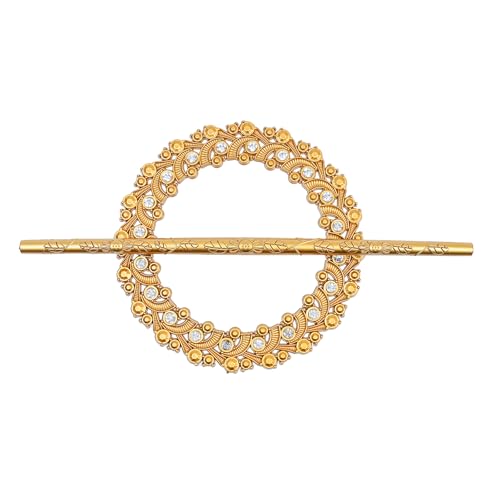 Gold Crystal Curtain Tiebacks with Mounting Rods - 2 Pack