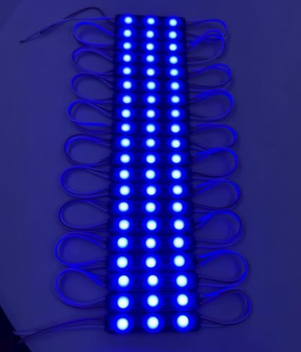 Blue 400 Pcs 1.5W 12V LED Module Lights with Adhesive Backing for Storefronts & Inflatables