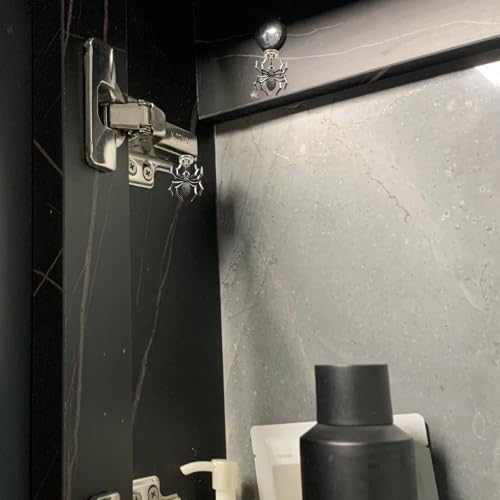 Magnetic Spider Door Hinge Pin Topper - Unique Silver Home Decor
