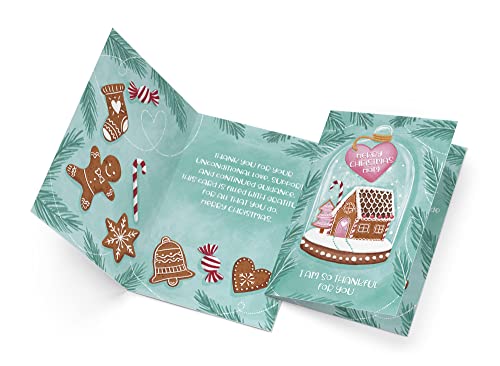 Christmas Card for Mom - Eco-Friendly 5x7 Greeting Card with Premium Envelope
