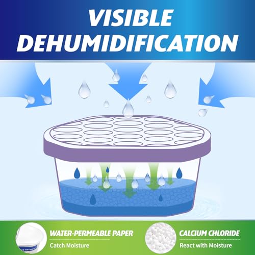 Moisture Absorber Bucket 12 Pack Lavender Scent Odor Eliminator