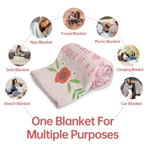 GiltGlimmer Best Friend Blanket 60 x 50 in Pink – Birthday & Christmas Gift for Women, Bestie
