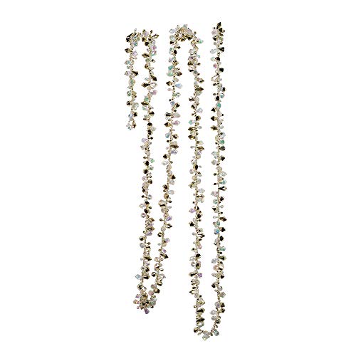 Kurt S. Adler 9-Ft Gold Iridescent Beaded Garland H2086GO
