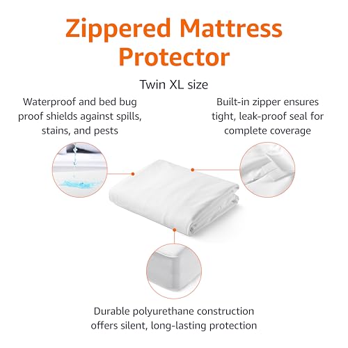 Waterproof Mattress Encasement with Zipper, Twin XL