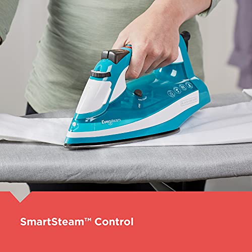 BLACK+DECKER One Step Steam Iron - Standard Model with Nonstick Soleplate & Smart Steam Control