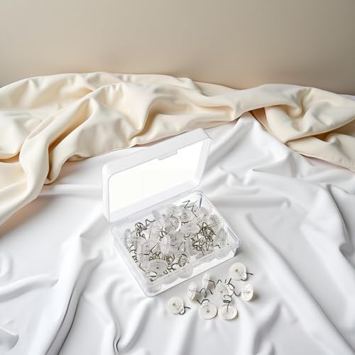 Clear Twist Pins for Bedskirts and Slipcovers - 0.5 Inch Upholstery Tacks