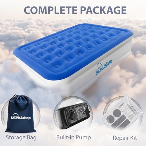 Raised Queen Air Mattress with Built-in Pump - 19 Inch Inflatable Guest Bed