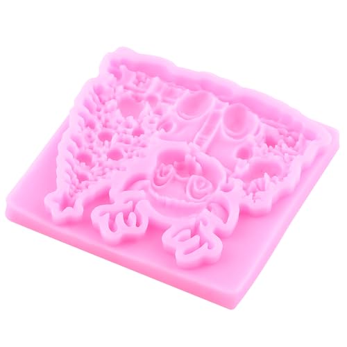 ZiXiang Style D Christmas Silicone Molds Set of 4 – Santa, Snowman & Tree Fondant