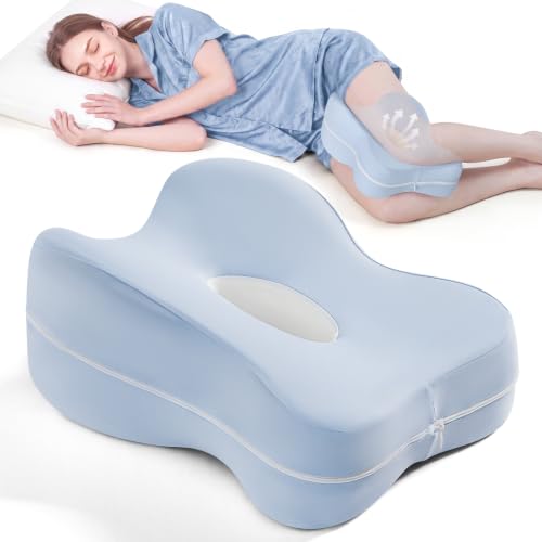 Extended-Length Memory Foam Knee Pillow for Side Sleepers