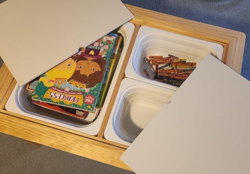Toddler Sensory Table with 3 Storage Bins - Indoor Sand and Water Activity Desk