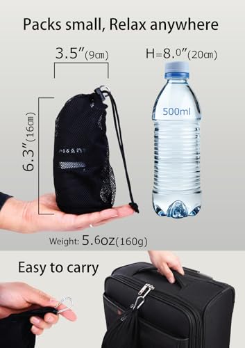 Inflatable Lumbar Support Travel Pillow for Airplane & Office