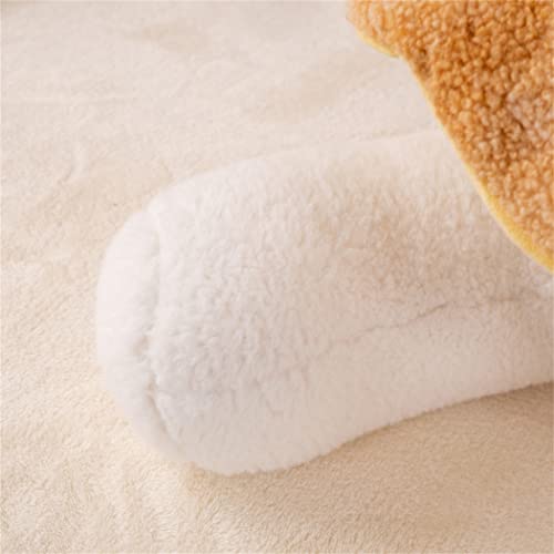 Mushroom Floor Pillow - Soft Plush Decorative Cushion for Bedroom, 32cm