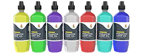 Liquid Paraffin Lamp Oil - 1 Liter, Smokeless & Odorless Fuel (2-Pack)