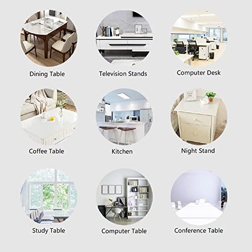 1.5mm Clear Vinyl Desk Protector Mat 19 x 42 Inch Waterproof Cover