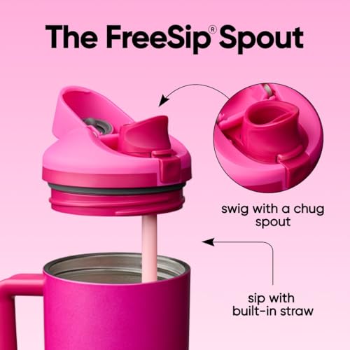 Owala FreeSip 40 oz Stainless Steel Water Bottle Read My Lips
