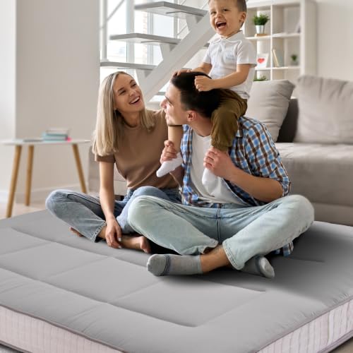 6-Inch Extra Thick Foldable Japanese Futon Floor Mattress - Queen Size