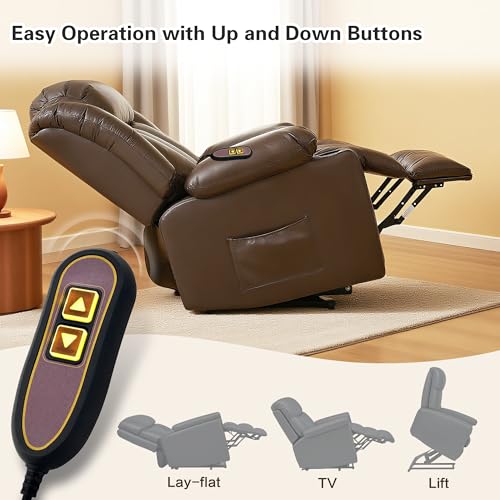 2-Button 5-Pin Lift Chair Remote Control with USB Port and Backlight