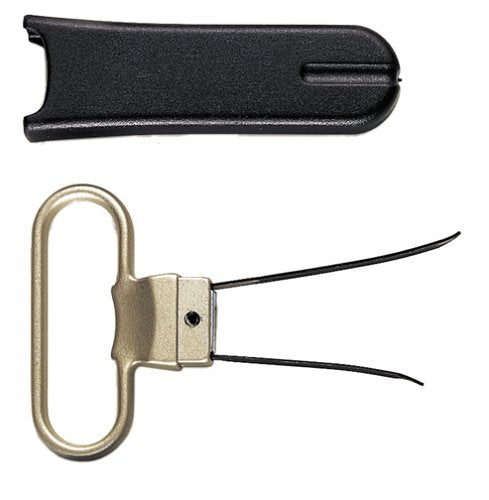 Pedrini Black & Satin Two-Prong Corkscrew Wine Opener - Italian Kitchen Gadget