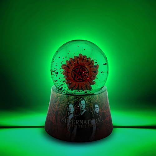 Anti-Possession Symbol Light-Up Mini Snow Globe - 2.75 Inch Desk Decor