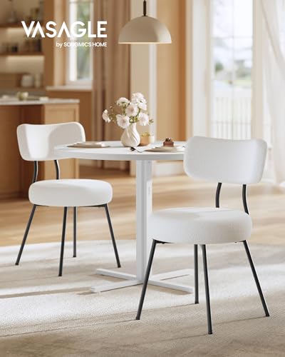 Round Dining Table Set with 2 Padded Upholstered Chairs for Small Spaces