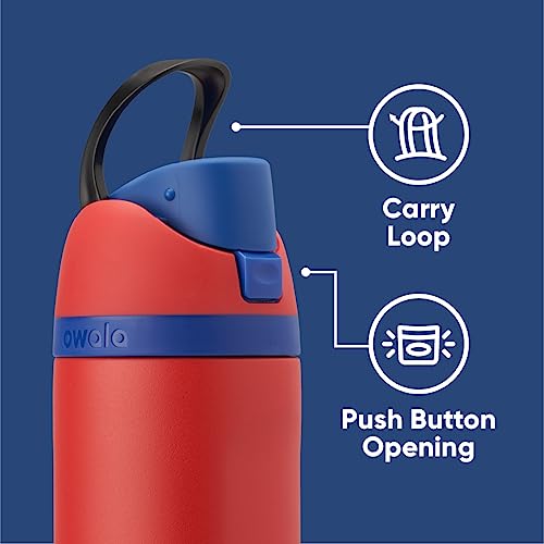 Owala FreeSip Insulated Stainless Steel Water Bottle 24 oz Spider-Man
