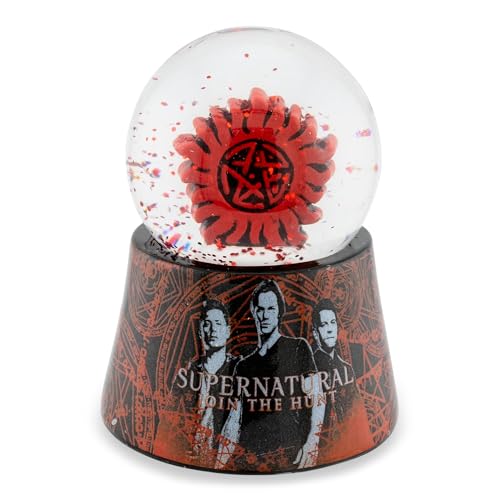 Anti-Possession Symbol Light-Up Mini Snow Globe - 2.75 Inch Desk Decor
