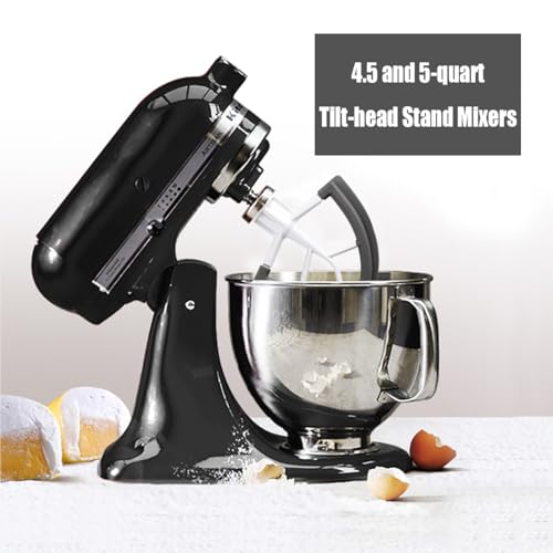 Flex Edge Beater for 4.5-5 Quart Tilt-Head Stand Mixers with Silicone Scraper