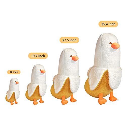 Banana Duck Plush Toy 12-Inch Soft Stuffed Animal Hugging Pillow
