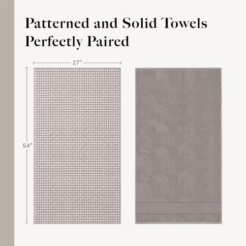 6-Piece Cotton Bath Towel Set – Ultra Soft 600 GSM Waffle Weave Towels