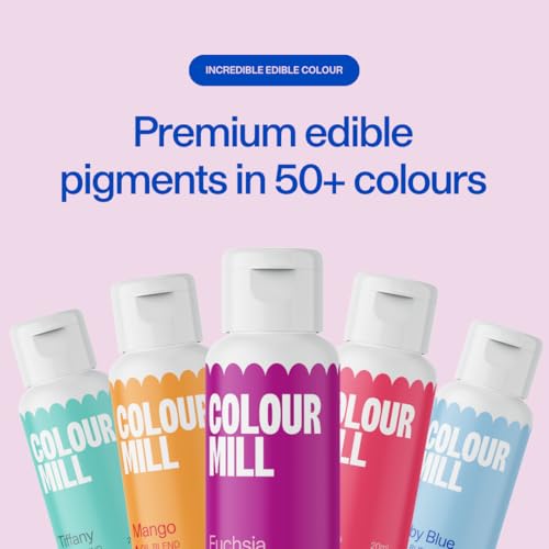Oil-Based Food Coloring Set for Baking & Chocolate - 12 Colors (20ml)