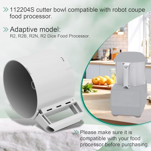 3-Quart Cutter Bowl for Food Processor, 112204S Replacement Batch Bowl