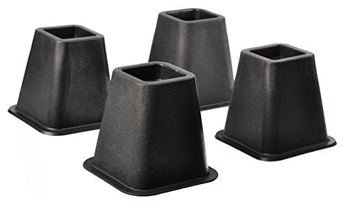 Heavy Duty Stackable Bed & Furniture Risers, 5 to 6 Inch - 4 Pack