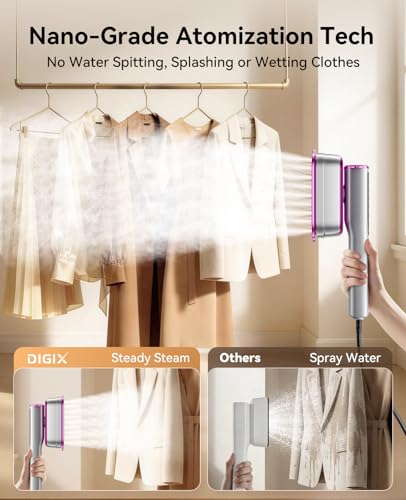 2-in-1 Handheld Garment Steamer & Iron, 1200W Portable Clothes Steamer