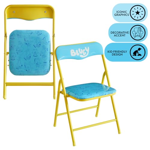 3-Piece Kids Folding Table and Chair Set for Playroom and Crafts