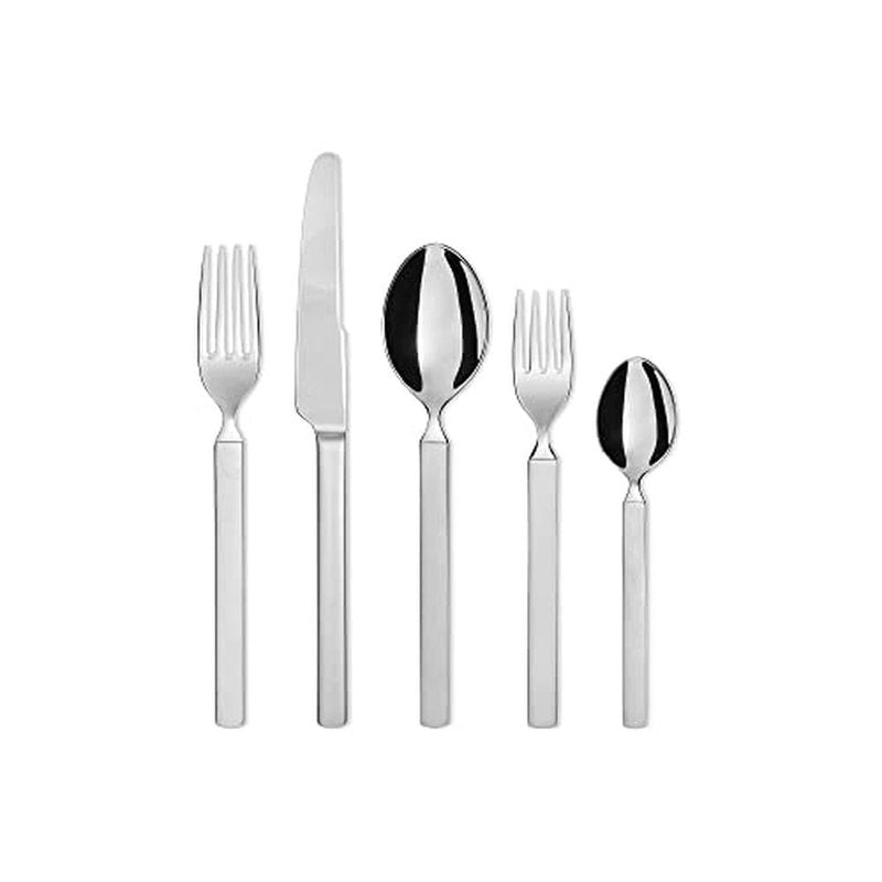 Alessi "Dry" 4-1/4-Inch Mocha Coffee Spoon with Satin Handle, Set of 6