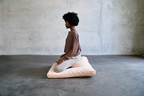 Organic Meditation Cushion Set with Zafu Pillow and Zabuton Floor Mat
