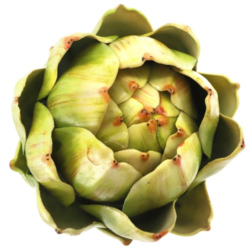 6 Pack Large Artificial Artichokes - Realistic Faux Vegetable Decor