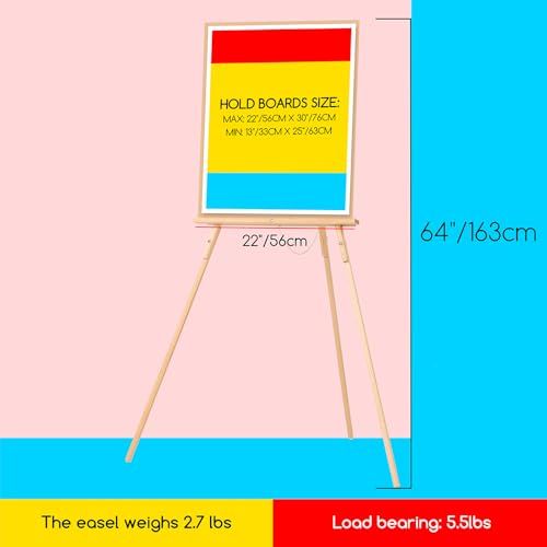 Beech Wood Tripod Display Easel for Wedding Signs, Paintings, and Posters
