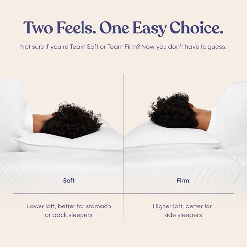 Queen Size Down Alternative Bed Pillow - Soft Cotton Shell