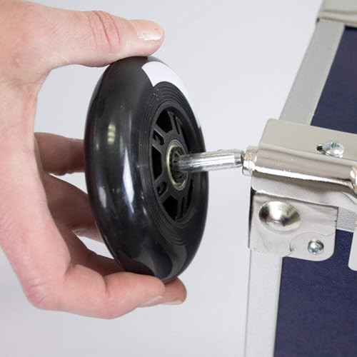 4-Inch Removable Trunk Wheel System for Heavy Duty Storage Footlockers