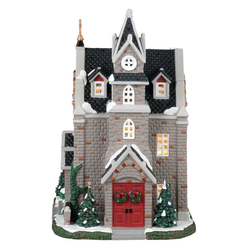 Lemax St. Luke's Church #35055 Lighted Village Building for Holiday Decor
